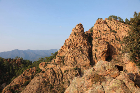 峡谷 风景 旅行 科西嘉 钢琴 冒险 岩石 场景 路线 卡兰克