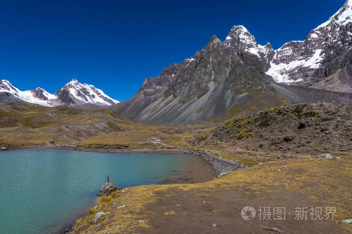 安第斯山脉 库斯科 小山 科迪勒拉 秘鲁 美丽的 南方 泻湖