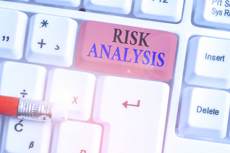 写下说明风险分析的笔记。商业照片，展示与特定事件相关的风险回顾。