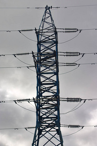 电线 电压 建设 技术 工程 能量 电缆 金属 天空 供给