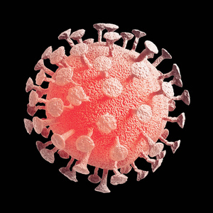 冠状病毒COVID19或2019 nCov新型冠状病毒概念应对亚洲流感爆发和冠状病毒流感作为一种大流行的危险流感株病例。显微镜