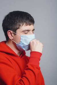 肺炎 成人 疾病 健康 白种人 咳嗽 预防 药物 肖像 呼吸