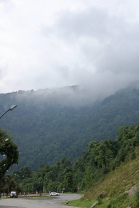 公园 天空 夏天 薄雾 旅行 朦胧 小山 秋天 风景 美丽的