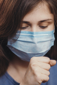 流感 疾病 女人 白种人 大流行 冠状病毒 症状 面具 警报