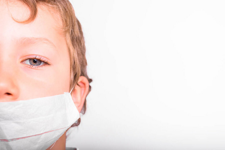 面具 人类 传染病 健康 预防 小孩 男人 医院 白种人