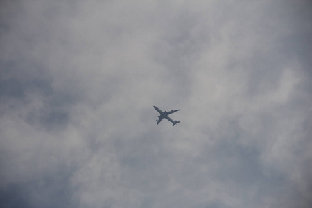 喷气式飞机 飞行 空气 在下面 天空 车辆 乘客 飞机 旅行