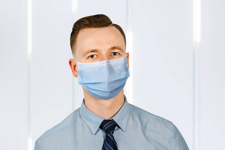 防守 危险 领带 医学 肖像 防毒面具 病毒 商人 烟雾
