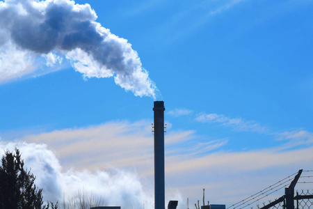 烟雾 排放 污染 天空 烟囱 工厂 生态学 变暖 气候 温室