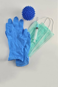 手套 爆发 污染 假期 健康 光晕 流感 面具 预防 病毒