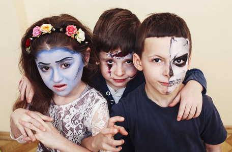 僵尸启示录儿童概念.