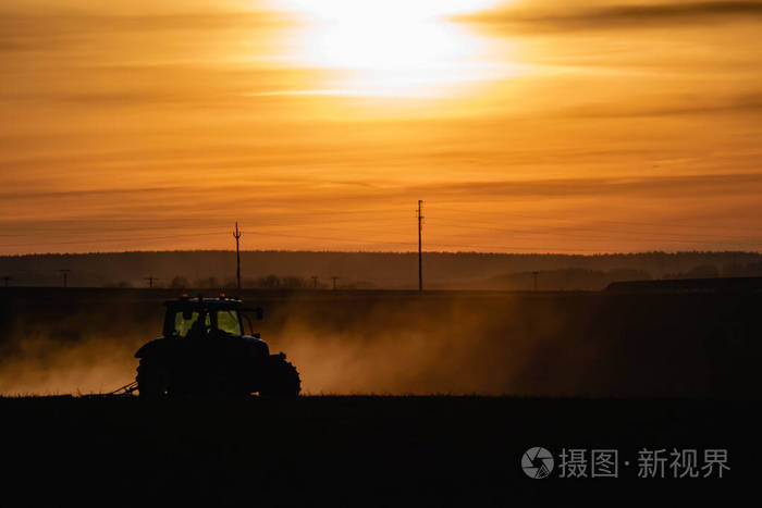 植物 机器 乡村 机械 收获 季节 拖拉机 领域 土壤 风景