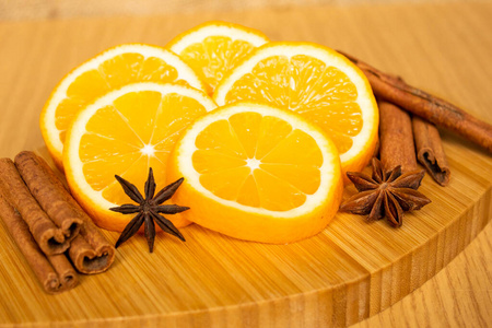 柑橘 流感 小枝 茴香 八角 薄荷 维生素 特写镜头 明星