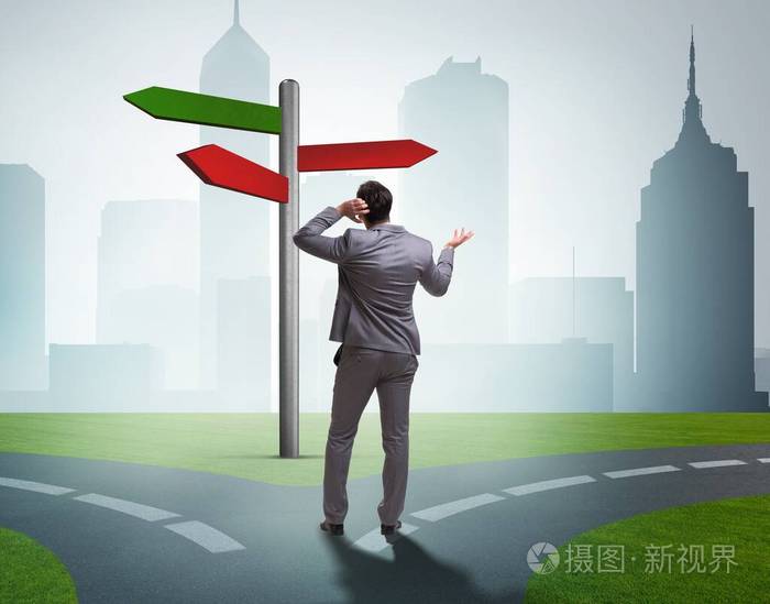 艰难抉择中的商人