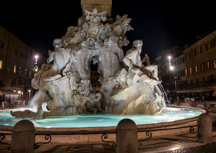 历史的 广场 旅游业 罗马人 意大利 教堂 纳沃纳 雕塑
