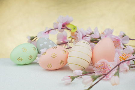 粉红色 庆祝 礼物 假日 美丽的 鸡蛋 四月 季节 复活节
