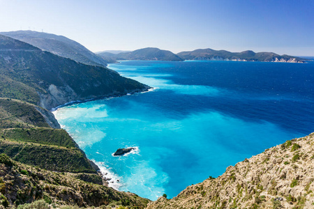 旅行 假日 地中海 全景图 海岸 绿松石 天空 海滩 目的地