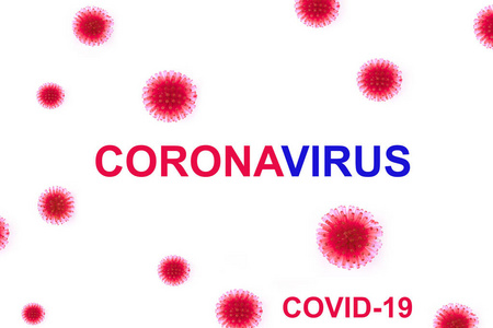  Abstract model of a strain of coronavirus infection COVID19.