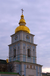 历史 寺庙 乌克兰 城市 圣徒 建筑 正统 钟楼 教堂 基辅