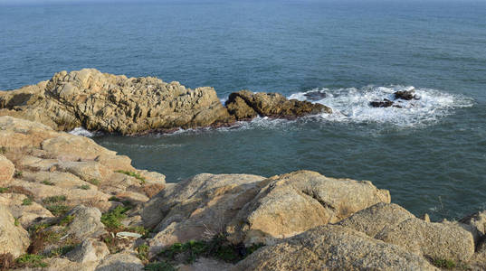 地平线 地中海 海洋 海滩 岩石 自然 悬崖 风景