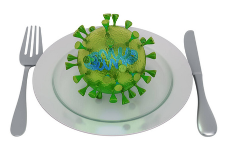 胚芽 感染 爆发 三维 疾病 冠状病毒 病毒 真菌 食物
