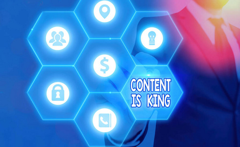 文字文字内容为王。商业理念为市场营销重点不断增长的能见度免费搜索结果。