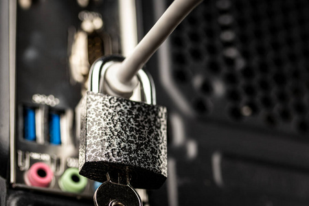 机密 电缆 保护 安全 隐私 锁定 链接 防火墙 黑客 密码