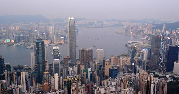 港口 黄昏 玻璃 经济 亚洲 香港 旅游业 城市 旅行 商业
