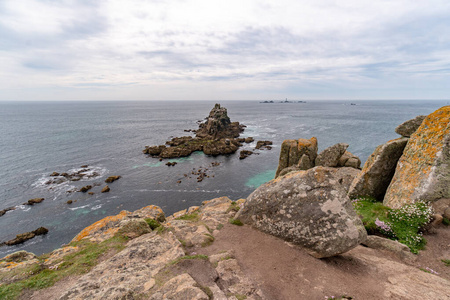 全景图 直升机停机坪 欧洲 海岸线 海洋 土地 灯塔 自然