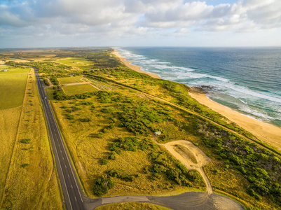 海滩 景物 天线 无人机 澳大利亚 海洋 墨尔本 乡村 全景图