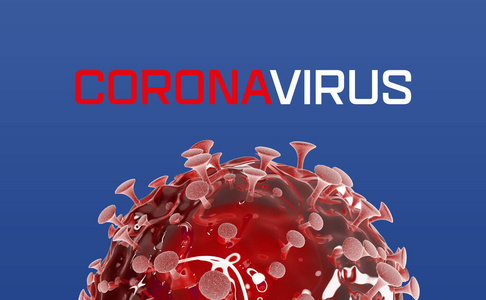 冠状病毒。白色背景上的Covid19病毒细胞或细菌分子。流感，显微镜下的病毒，传染病。细菌，细菌，细胞感染的有机体。3d渲染。