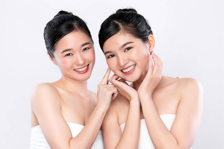 化妆 水疗中心 美丽的 特写镜头 亚洲 健康 面对 女士