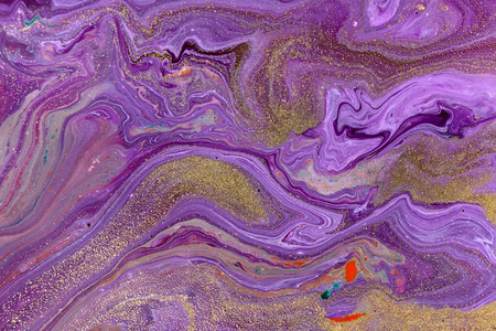 紫色大理石抽象流体艺术图案.照片