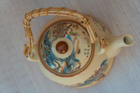 陶瓷 陶器 餐具 水壶 复古的 瓷器 杯子 饮料 文化 茶壶