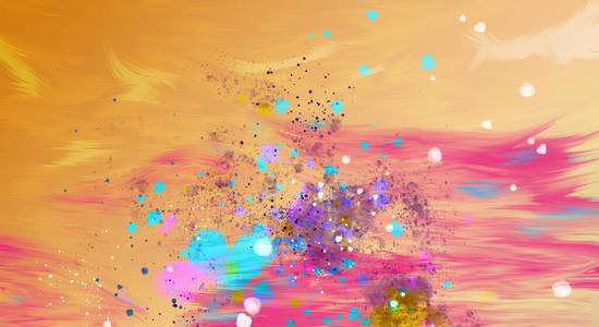 水彩 彩虹 粉红色 飞溅物 插图 艺术 油漆 多色 纹理