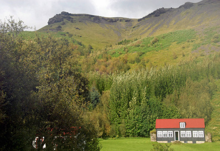 建筑学 遗产 屋顶 博物馆 窗户 天空 风景 冰岛语 小山
