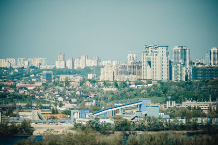 城市景观 天际线 办公室 房子 地标 天空 建筑 反射 全景