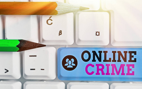 网上犯罪记录。展示在互联网上犯罪或非法网络活动的商业照片。