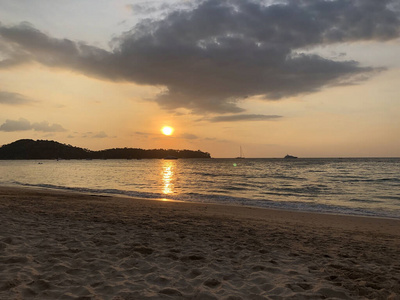 自然 海洋 黎明 全景 风景 夏天 气候 反射 天空 黄昏