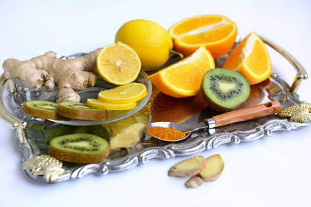 免疫调节剂 健康 水果 植物 食物 生姜 香料 预防 切片