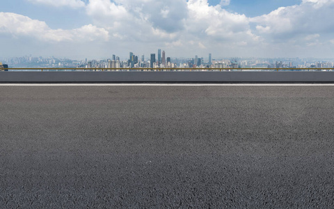 沥青 风景 瓷器 亚洲 堤岸 人行道 大街 空的 天空 天际线