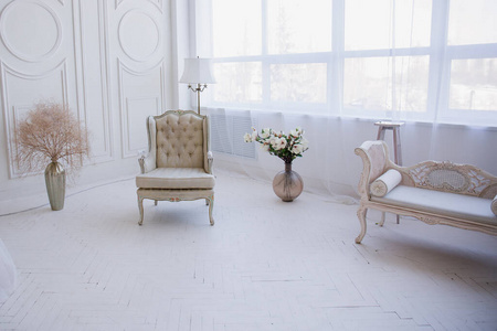 家具 奢侈 活的 窗帘 时尚 房间 复古的 房子 桌子 优雅