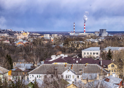 旅游业 风景 全景图 房子 建筑 天线 欧洲 城市 俄罗斯