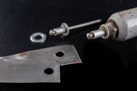 工厂 工作 修理 五金制品 硬件 铆工 古老的 制作 材料