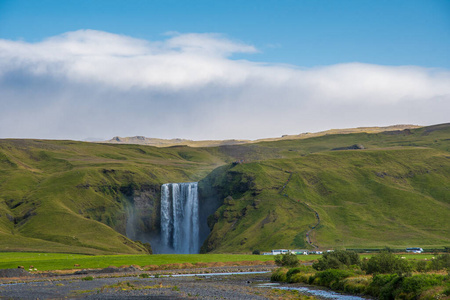 目的地 旅行 瀑布 天空 冰岛语 风景 场景 地标 旅游业
