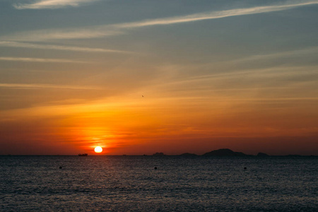 反射 风景 海滩 射线 闪耀 日出 日落 亚洲 早晨 旅行