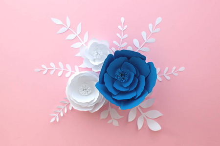 Paper art flowers for your design. 