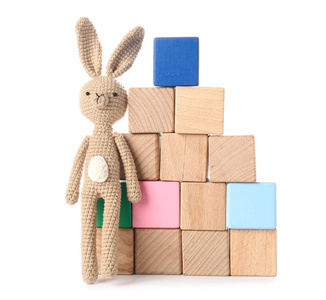 小孩 兔子 宝贝 纱线 立方体 工艺 有趣的 配件 乐趣