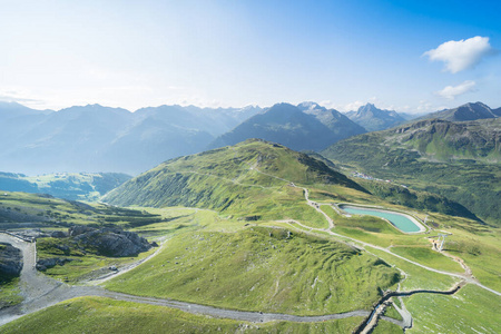 假期 旅行 全景图 高地 拜仁 小屋 徒步旅行 春天 农舍