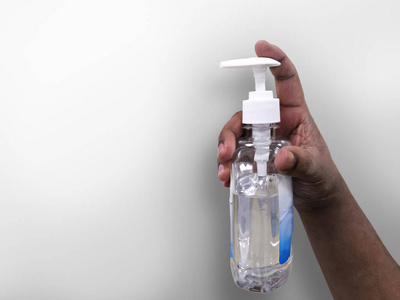 分配器 凝胶 肥皂 瓶子 预防 消毒 液体 冠状病毒 透明的