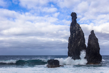 堆栈 欧洲 岩石 海洋 地标 悬崖 目的地 海景 葡萄牙